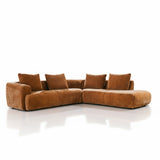 Cruz 3 Seater with Chaise - Rust