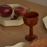 Drift Goblet Pair - Rust