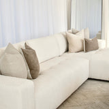 Lyla 3 Seater with Chaise - Cloud Optical