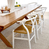 Elm Wishbone Chair - White/Natural