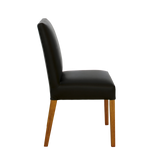 Denmark Full Leather Dining Chair - Black