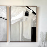 Boundaries - Textured Canvas with Dune Floater