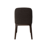 Ellery Dining Chair - Noir with Walnut Legs