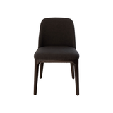 Ellery Dining Chair - Noir with Walnut Legs