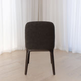 Ellery Dining Chair - Noir with Walnut Legs