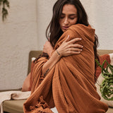 Enes Bedcover - Terracotta