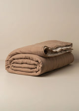 Enes Quilted Bed Cover - Taupe