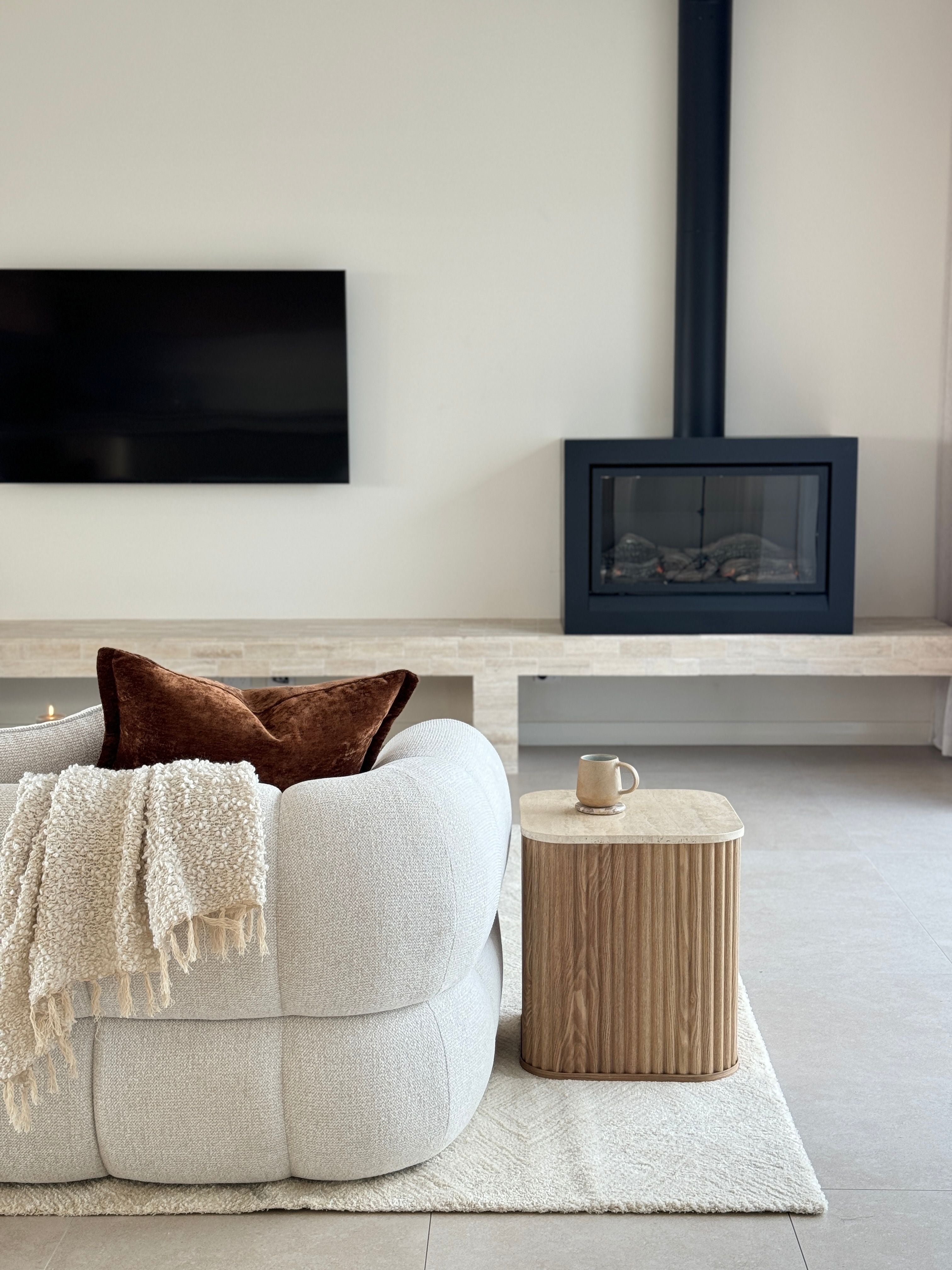 Buy Travertine Side Table in Perth, Osborne Park, & Joondalup – The ...