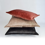 Essential Plush Velvet Cushion - Ivory