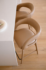 Pablo Counter Stool - Vegan Leather Butterscotch