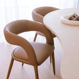 Pablo Dining Chair - Vegan Leather Butterscotch