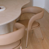 Pablo Dining Chair - Vegan Leather Butterscotch