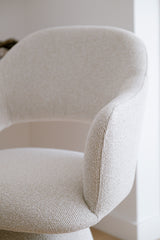 Michel Swivel Dining Chair - Sand