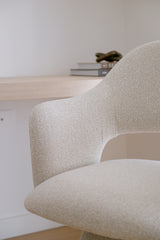 Michel Swivel Dining Chair - Sand