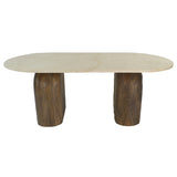 Loma Marble/Wood Coffee Table