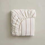 Cultiver Linen Fitted Sheet - Cedar Stripe