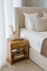 Venn Bedside Table - Oak