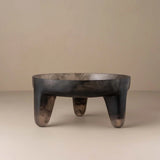 Flow Resin Structured Fruit Bowl - Smoke