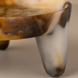 Flow Resin Structured Fruit Bowl - Iced Coffee