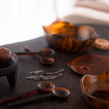 Flow Resin Salad Servers - Earth
