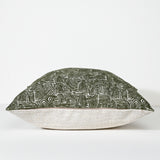 Forest Swirl Fabric Cushion