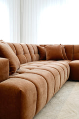 Valletta Corner Modular with Chaise - Mystique Biscoff