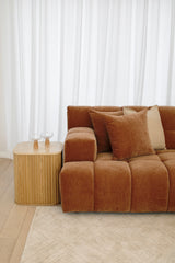 Valletta 3.5 Seater with Chaise - Mystique Biscoff