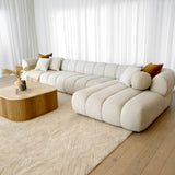 Savannah 4 Seater with Chaise - Vanilla