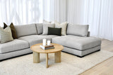 Xavier 3 Seater Chaise Lounge - Pebble