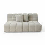 Valletta Armless 2.5 Seater - Mystique Grey Gum