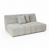 Valletta Armless 2.5 Seater - Mystique Grey Gum