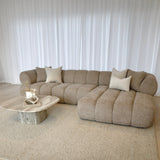 Savannah 3 Seater with Chaise - Almond