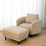 Blaire Ottoman - Champagne