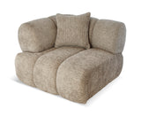 Savannah Single Seat with LHS Arm - Almond