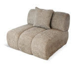 Savannah Single Seat with No Arms - Almond