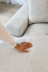 Sidney 9 Seater Corner Modular with Chaise - Cuddle Grey Gum