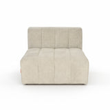 Laurent Single Seat No Arm - Cuddle Cobblestone