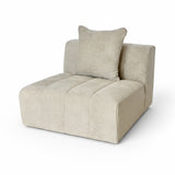 Laurent Single Seat No Arm - Cuddle Cobblestone