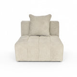 Laurent Single Seat No Arm - Cuddle Cobblestone