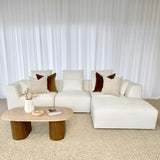 Verona 3 Seater with Reversible Chaise - Cloud Optical