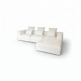 Verona 3 Seater with Reversible Chaise - Cloud Optical