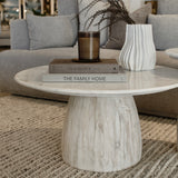 Alora Marble Wood Coffee Table