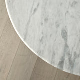 Alora Marble Wood Side Table