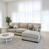 Brielle 4 Seater with Chaise - Light Grey