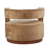 Elowen Armchair - Gold/Walnut