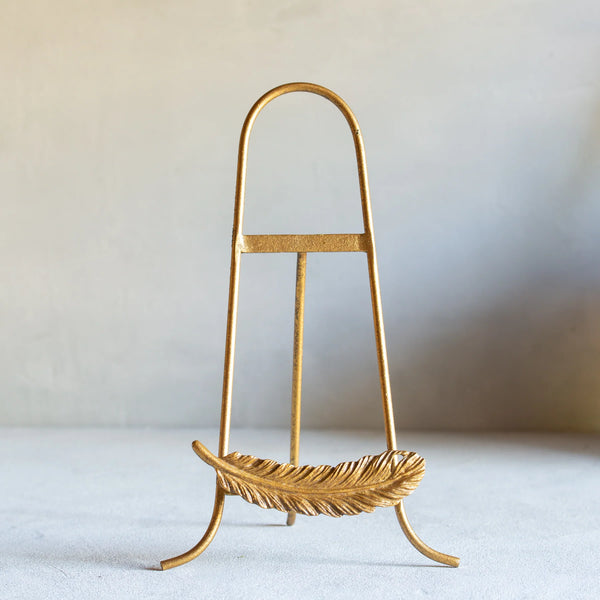 Golden Feather Plate Stand