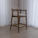 Hawthorne Counter Stool - Sandstone w/ Sable Legs