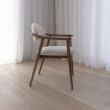 Hawthorne Dining Chair - Sandstone with Sable Legs