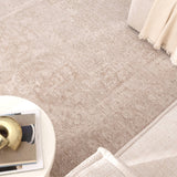 Heritage Distressed Medallion Rug - Beige