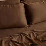 Organic Cotton Fitted Sheet - Hazelnut